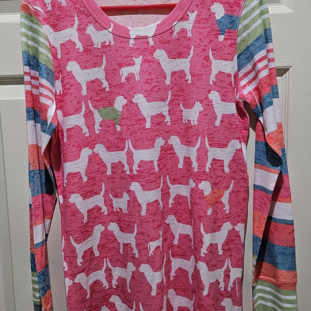 Colorful Dog Print Ladies top